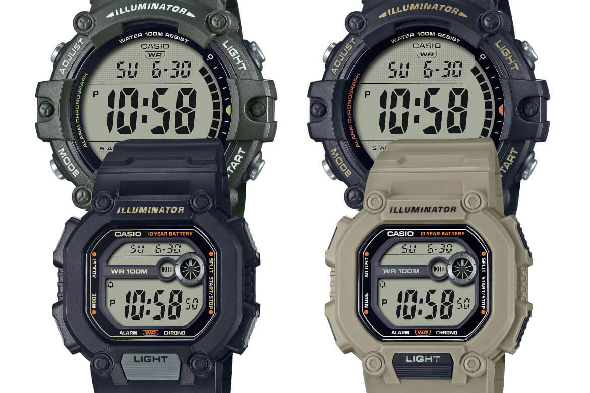 Casio AE-1500WHX and W-737HX with Extra-Long Band - G-Central G-Shock Fan  Site