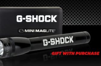 Free Mini Maglite with select G-Shock purchase at Altivo