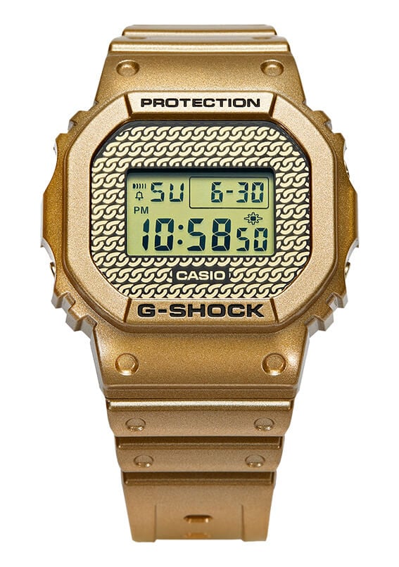 G-Shock DWE-5600HG-1 Hip Hop Gold Chain
