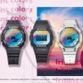 G-Shock Iridescent Color Series with Rainbow Deposition Crystal