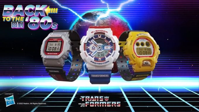 Transformers x G-Shock "Back to the '80s" 2022