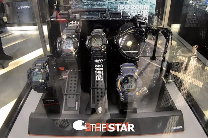 G-Shock Frogman GWF-D1000-1ZBDR on display in South Korea