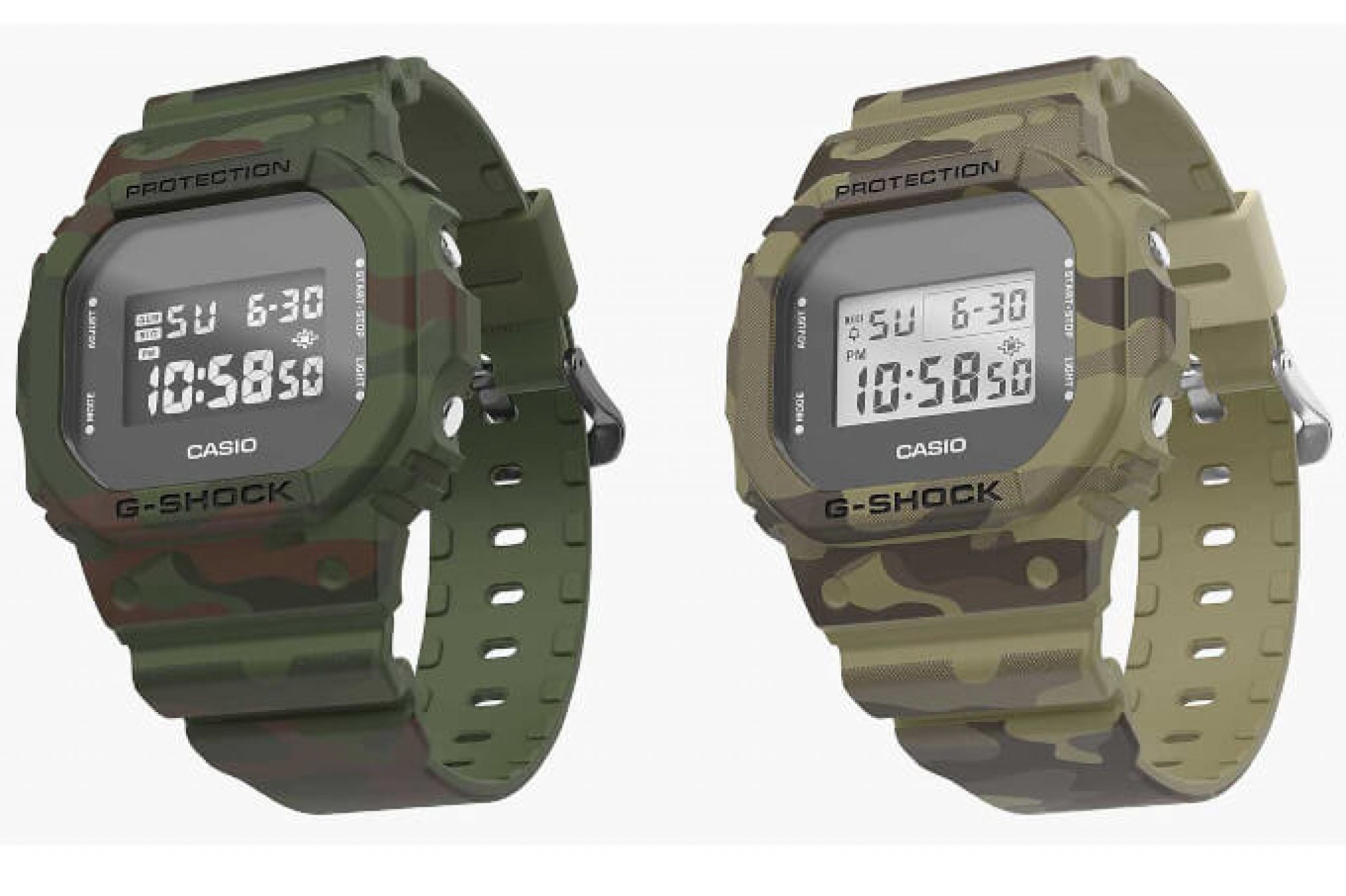 My G-Shock customization service adds camouflage colors - G-Central G ...
