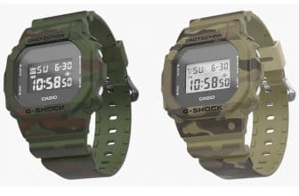 My G-Shock watch customization service adds camouflage colors