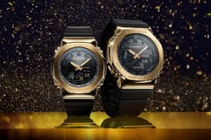 Nine New Gold and Black G-Shock Watches incl. GM-2100G-1A9, GM-5600G-9, G-STEEL, S Series