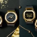 Gold and Black Metallic G-Shock GM-2100 and GM-5600 Pairs for Men and Women