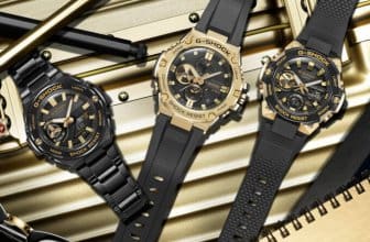 G-Shock G-STEEL Black and Gold: GSTB100GB1A9, GSTB400GB1A9, GSTB500BD1A9