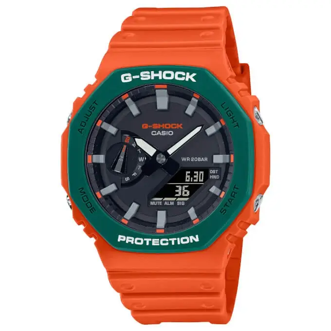 G-Shock GA-2110SC-4A Orange and Green