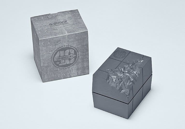 FLARE RED G-SHOCK 40TH ANNIVERSARY PACKAGING