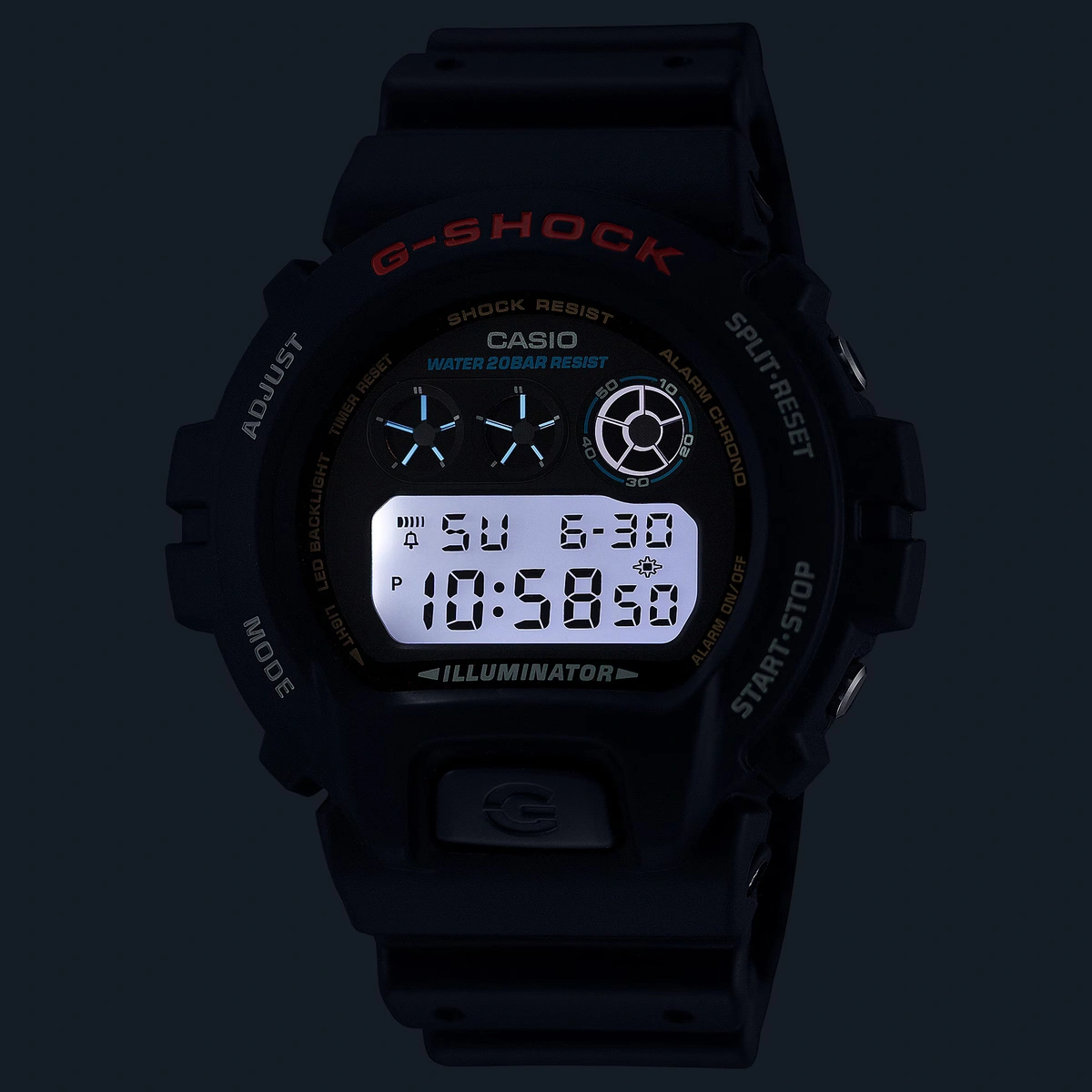 G-SHOCK DW-6900 ブラック G-Shock DW6900 Gamer's Rainbow Black | Watches.com