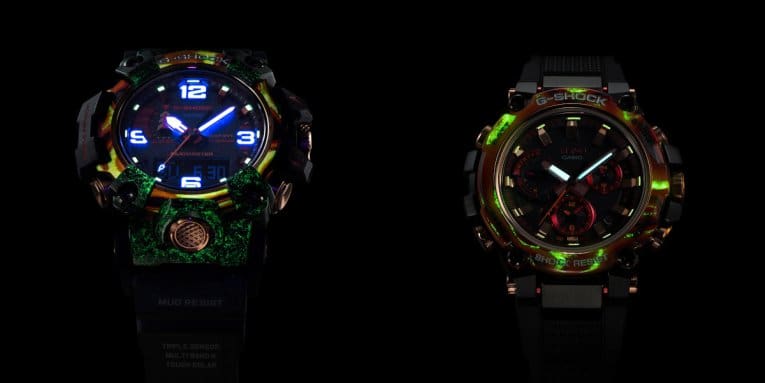 G-Shock Flare Red 40th Anniversary Series Glow In The Dark Bezel