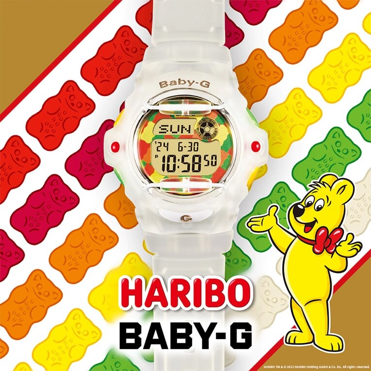 Haribo x Baby-G BG-169HRB-7 Goldbears Gummy Bear Candy Edition