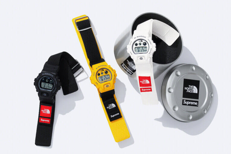 Supreme x The North Face x G-Shock DW-6900 Collaboration with Nylon Band