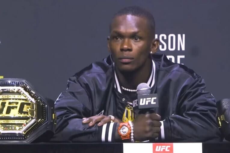 Israel Adesanya wears the Dragon Ball Z G-Shock watch