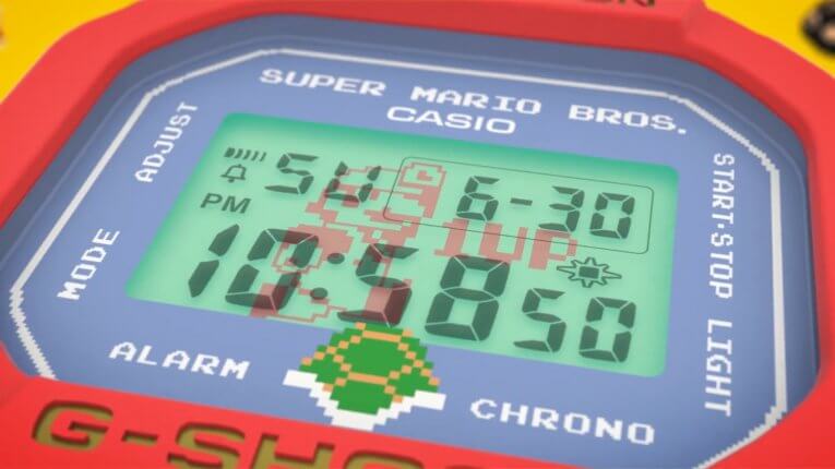 Nintendo Super Marios Bros. x G-Shock DW-5600SMB-4 Face