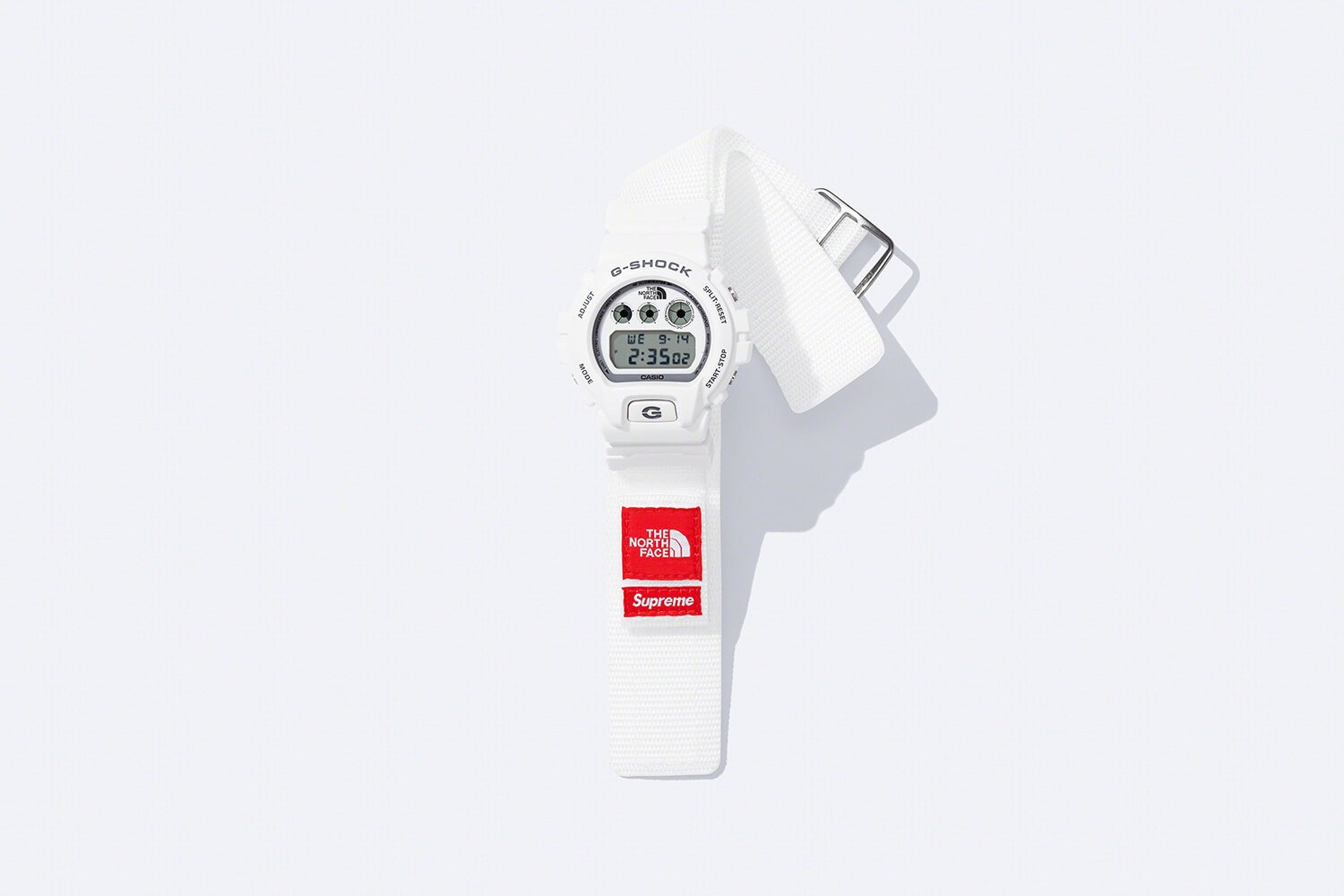 The Supreme x The North Face x G-Shock DW-6900 collaboration is 