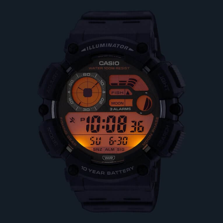 Casio WS-1500 Backlight