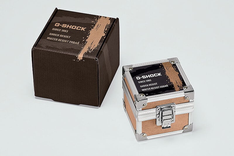 G-Shock Fire Package 2023 Champagne Gold with AWG-M100SF-1A6 and 