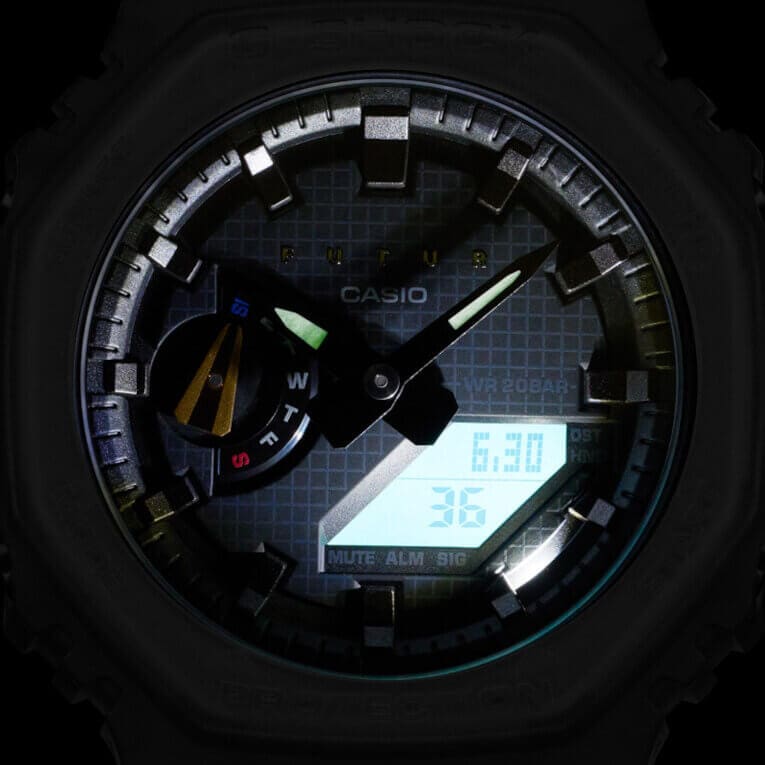 G-Shock GA-2100FT-8A LED Light