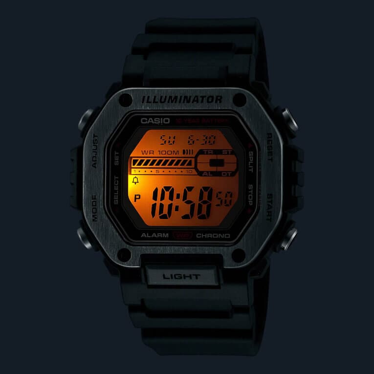 Casio MWD-110H LED Backlight