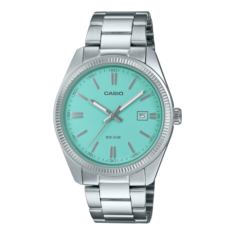 Tiffany Casio' MTP-1302PD-2A2V with turquoise blue dial is the Tiffany Casio' MTP-1302PD-2A2V with turquoise blue dial is the
