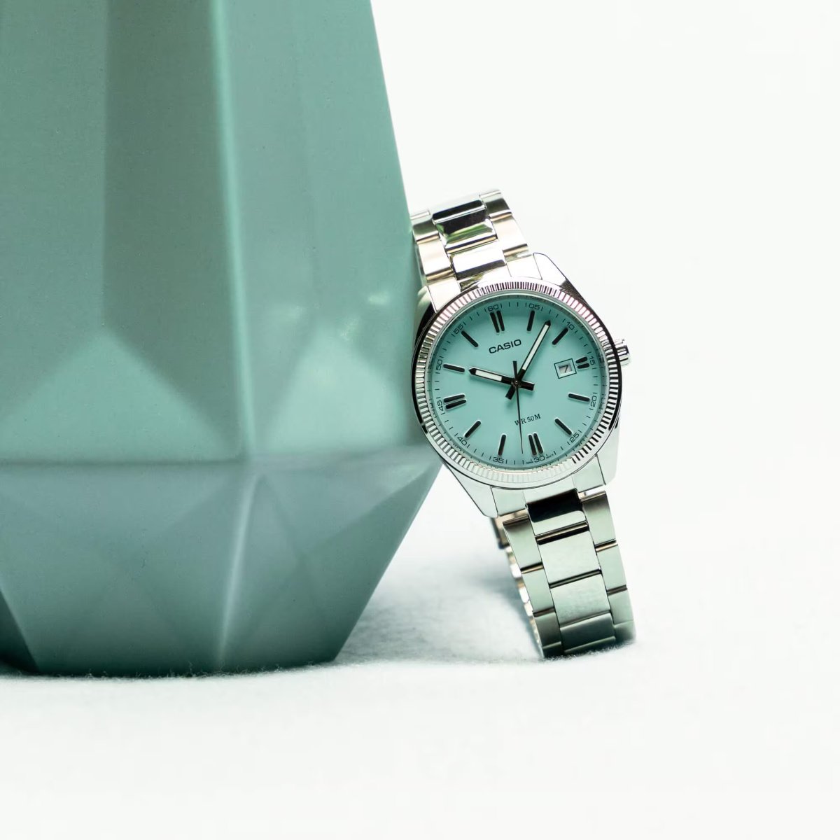 Tiffany Casio' MTP-1302PD-2A2V with turquoise blue dial is the 
