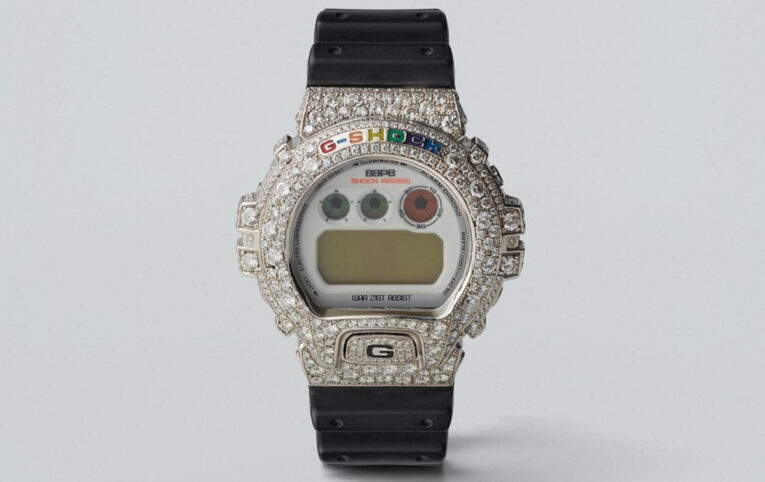 Pharrell Williams BAPE x G-SHOCK DW-6900 by Jacob and Co.
