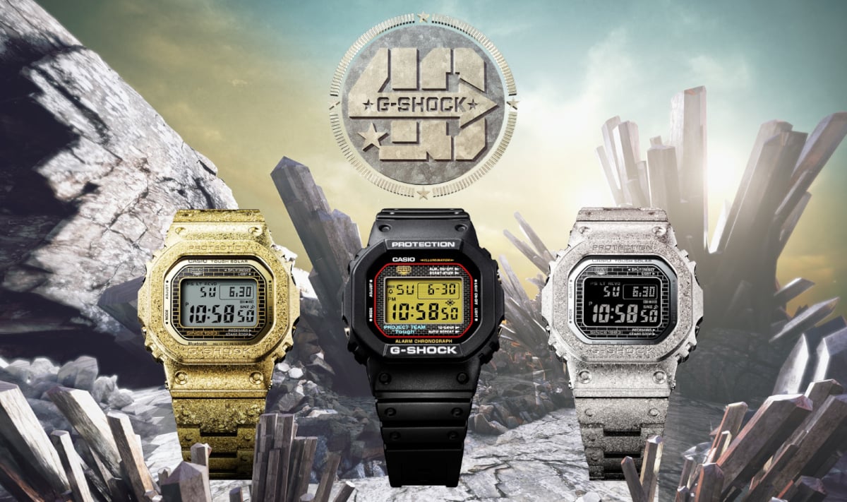 40th Anniversary Recrystallized Series honors the original G-Shock with watches made of hardened steel