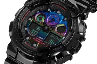 G-Shock GA-100RGB-1A Angle