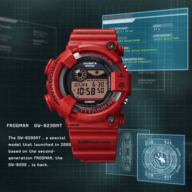 G-Shock Frogman GW-8230NT-4 Red for Frogman 30th Anniversary