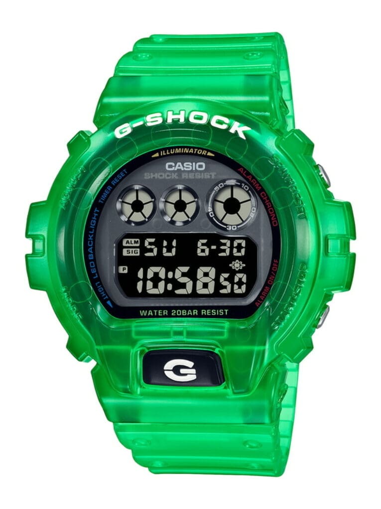 GShock DW6900 gets LED light upgrade in colorful skeleton 