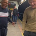 Ed Sheeran wearing G-Shock DW-6900 in New York City Subway