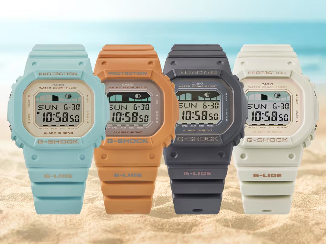 surfing G-Shock and watch graphs tide a small G-LIDE GLX-S5600 with square is moon