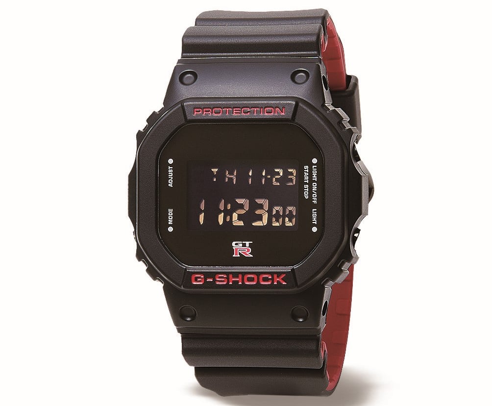 Nissan GT-R x G-Shock DW-5600 with inverted LCD display for 2023