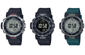 Pro Trek PRW-35 is smaller and lighter than PRW-30: PRW-35-1AJF, PRW-35Y-1BJF, PRW-35Y-3JF