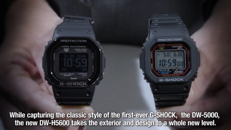 G-Shock DW-H5600 Versus GW-M5610 Size