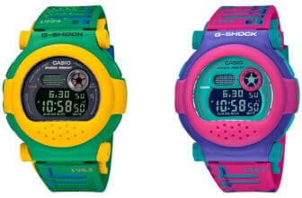 G-Shock G-B001RG Retro Game Series with removable capsule bezel and resin inner bezel