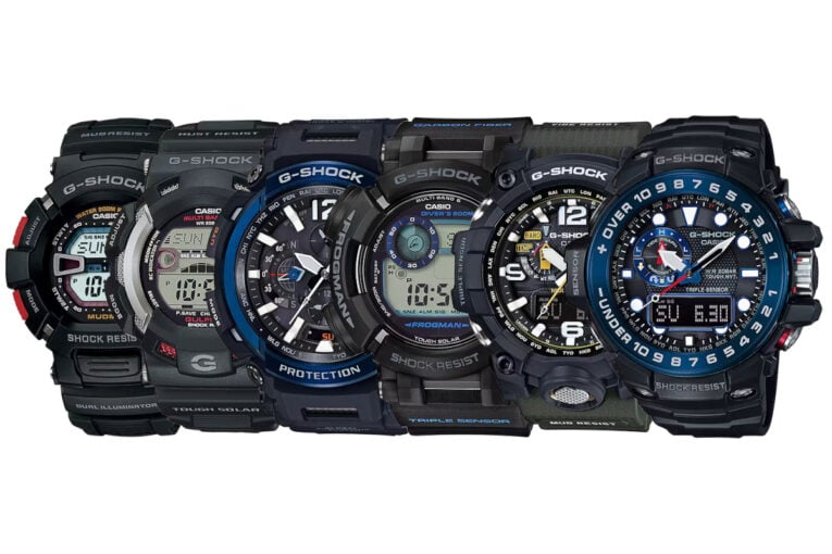 Older G-Shock Master of G watches that are not completely discontinued