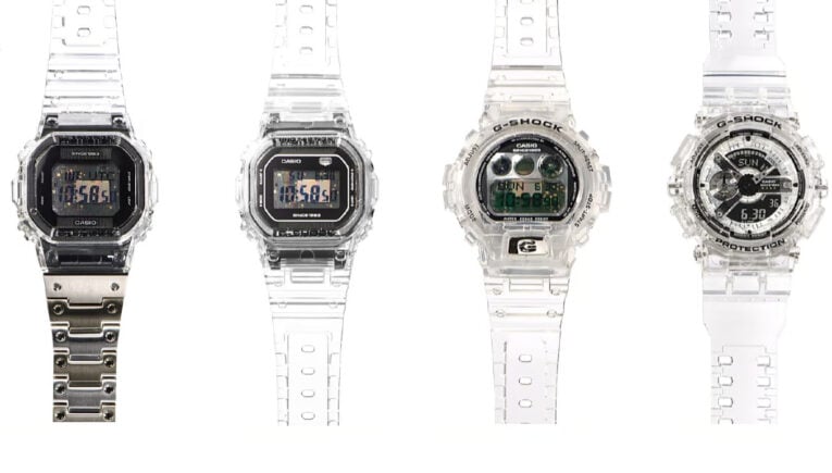 Skeleton G-Shock 'RX' Series with transparent LCD displays is another 40th Anniversary release