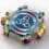 G-Shock MTG-B3000PRB-1A Aurora Oval with Recrystallized Steel Bezel and Rainbow IP