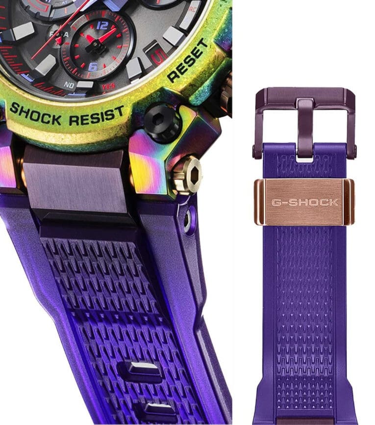 G-Shock MTG-B3000PRB-1A Bezel and Band