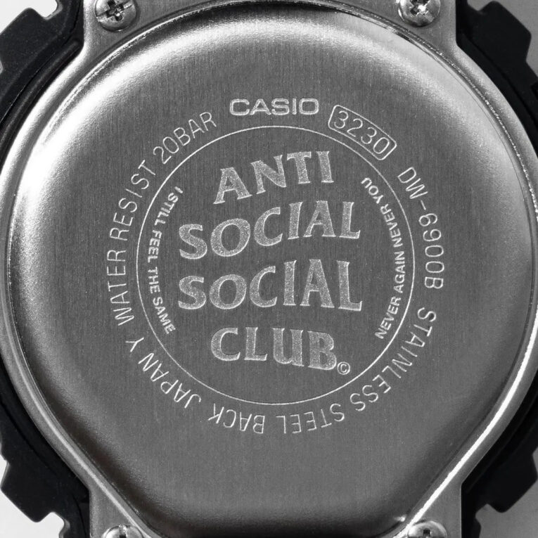 Anti Social Social Club x G-Shock DW-6900 Case Back