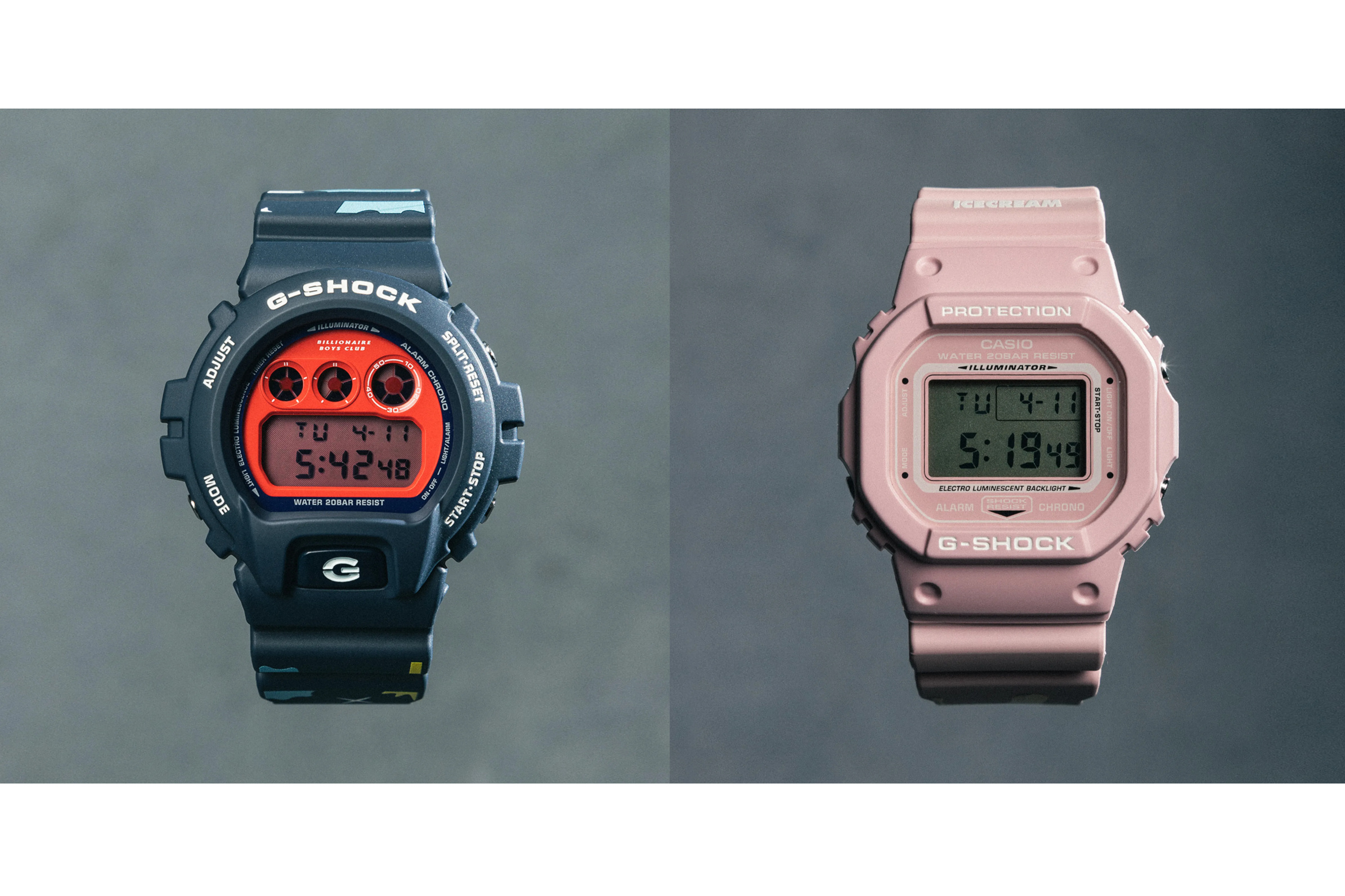 Billionaire Boys Club and Icecream G-Shock collaborations coming