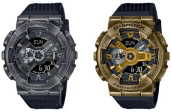 G-Shock GM-110 series gets the vintage-style aged ion plated treatment with GM-110VB-1A and GM-110VG-1A9