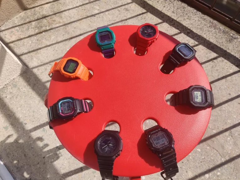 Ikea Stool as G-Shock Watch Stand