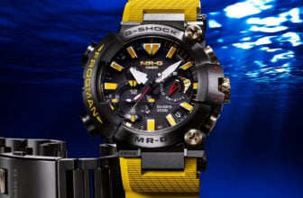 G-Shock Frogman MRG-BF1000E-1A9 includes rubber and titanium bands and is limited to 700 worldwide