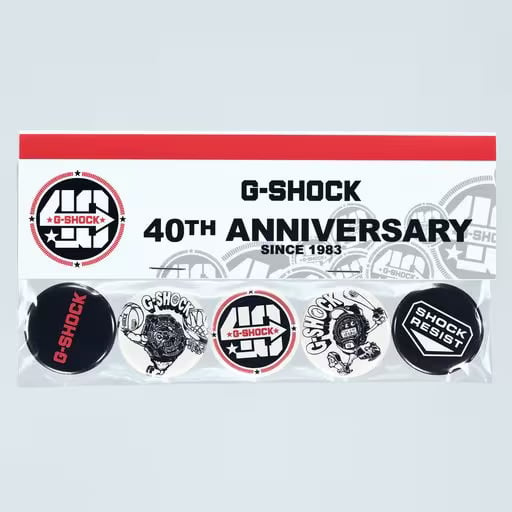 G-Shock 40th Anniversary Pin Badge Set