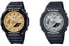 G-Shock GA-2100GB-1A and GA-2100SB-1A: Black and Gold, Black and Silver