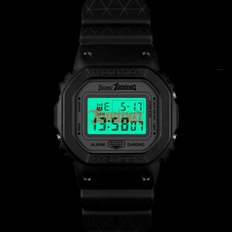 Herno Laminar x G-Shock DW-5600 EL Backlight