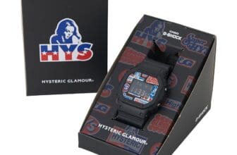 Hysteric Glamour x G-Shock DW-5600 Hysteric Garage Edition for 2023 Box and Stand